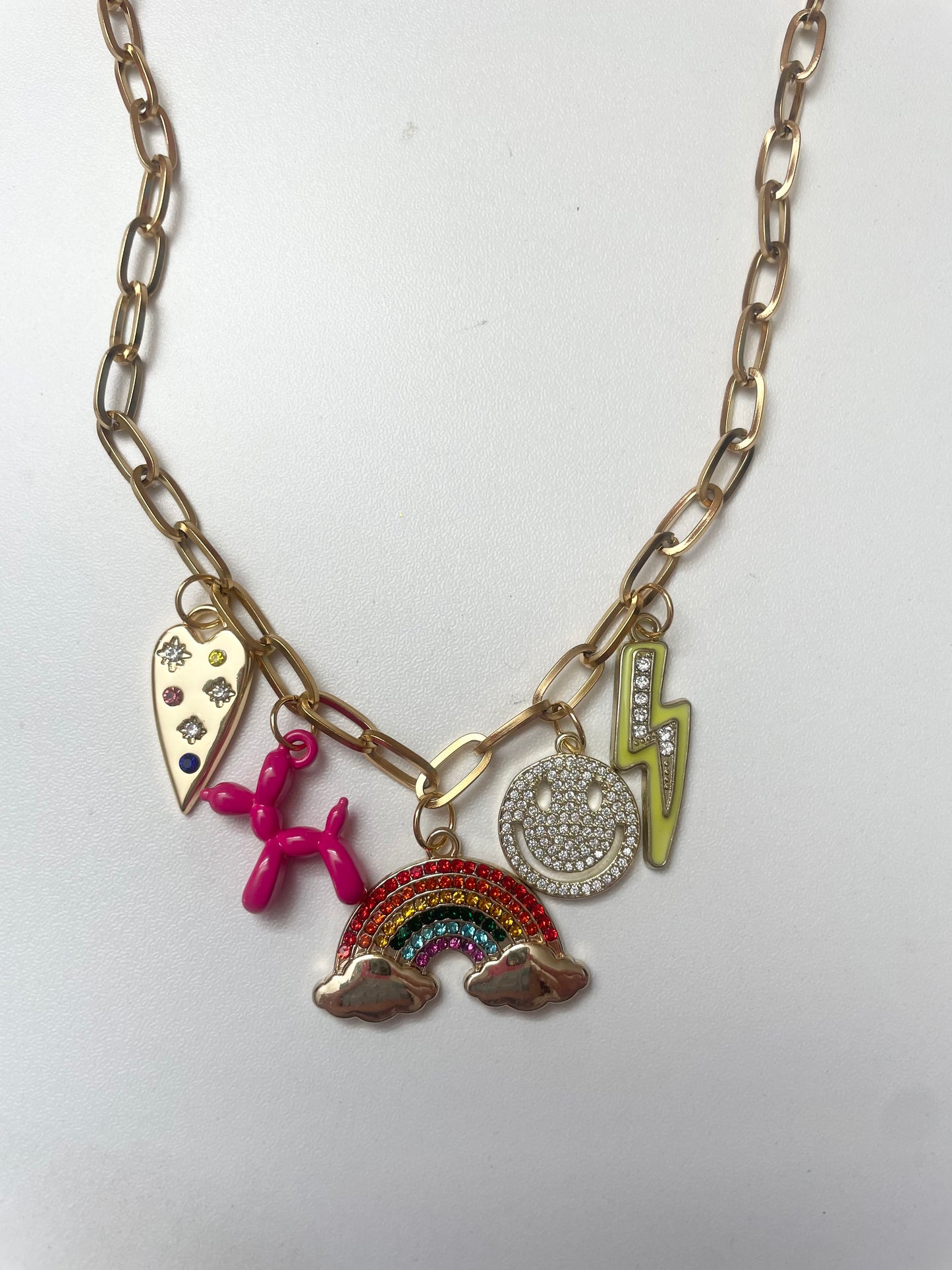 5 CHARM CUSTOM CHARM NECKLACE