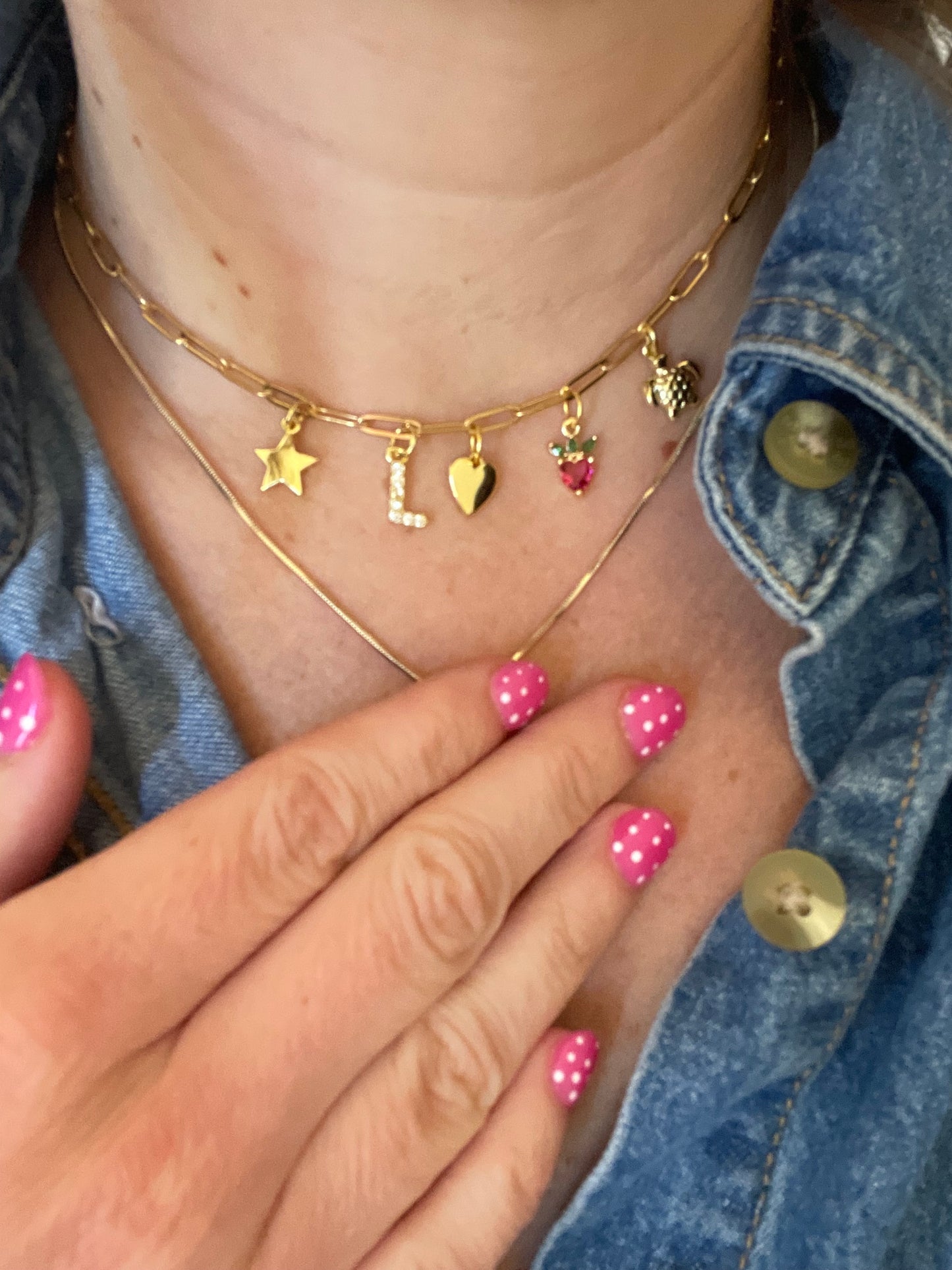 5 Charm CUSTOM Dainty Charm Necklace