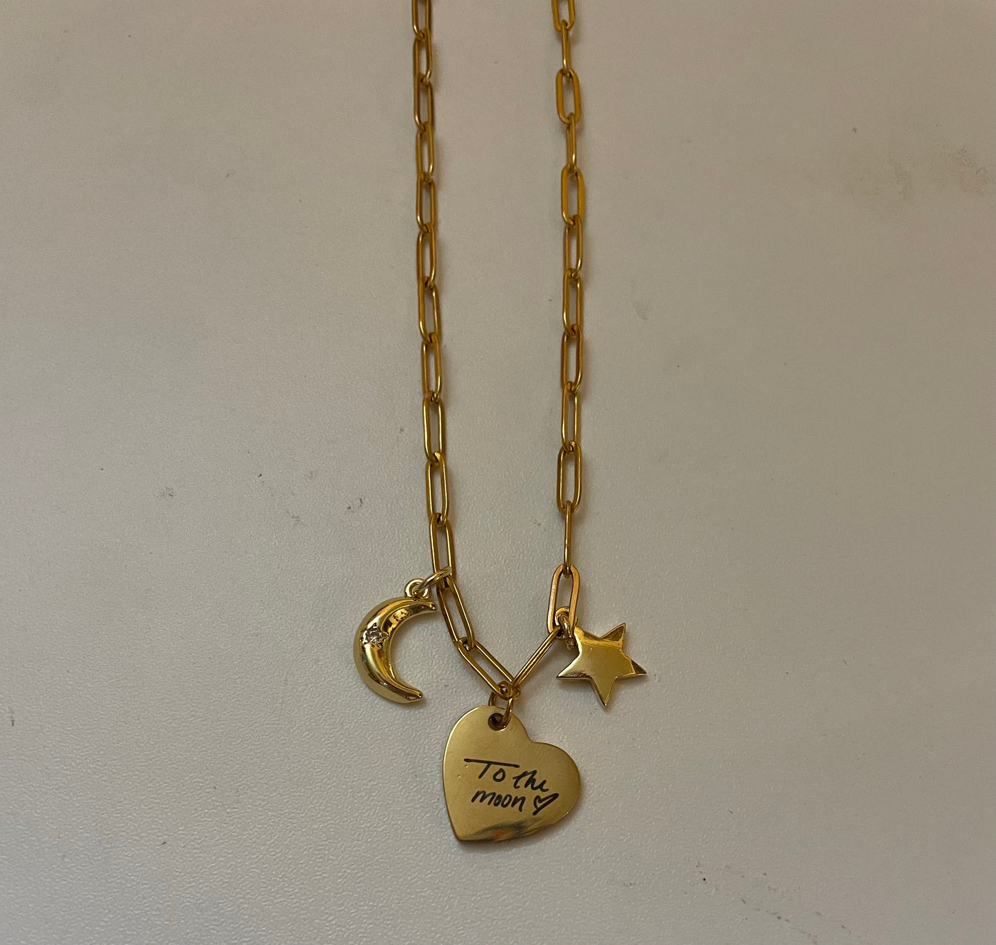 LJW x Lucky Gal Co. "To the Moon" Custom Charm Necklace