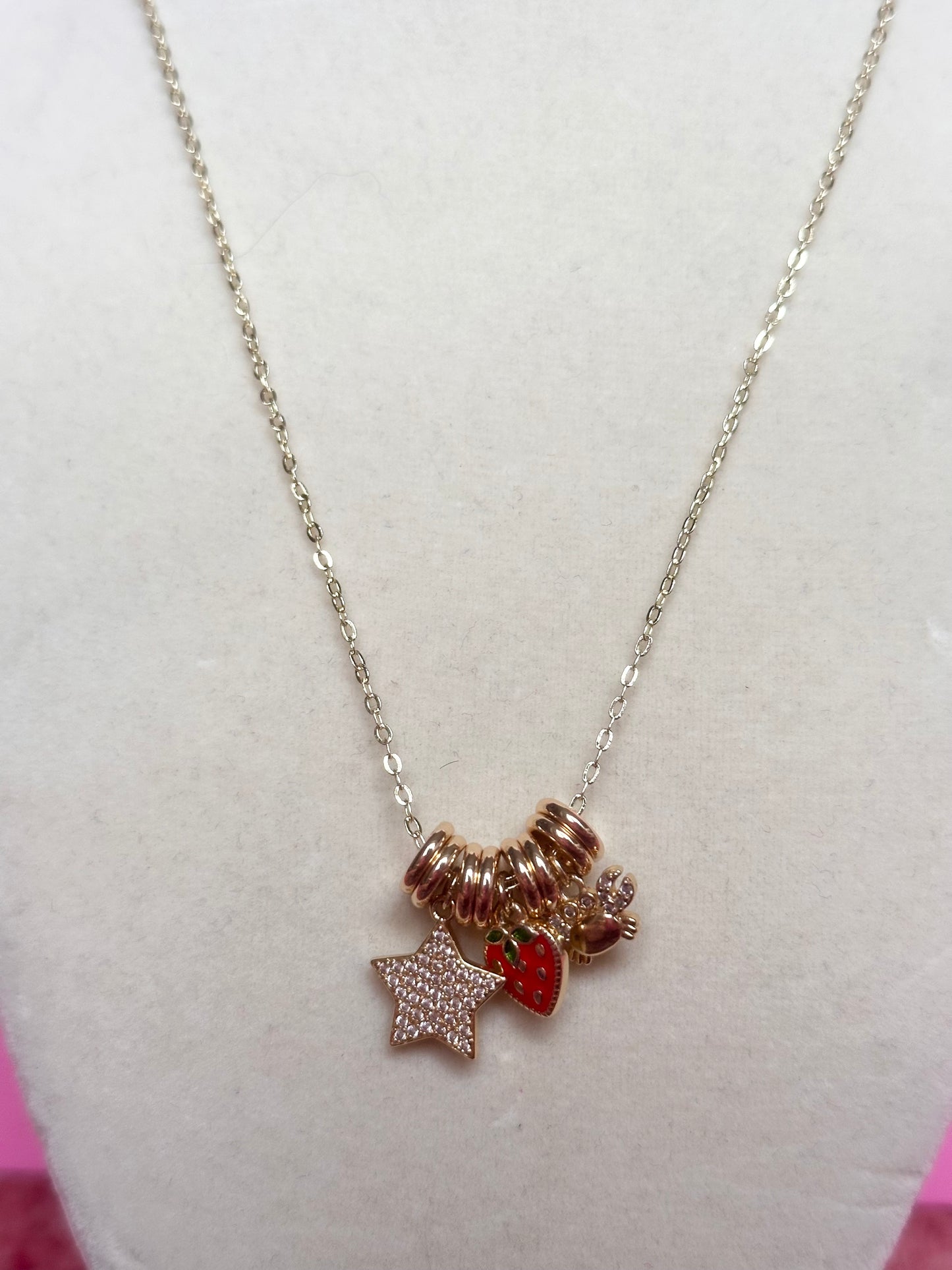 Cluster Ringlet Custom Charm Necklace