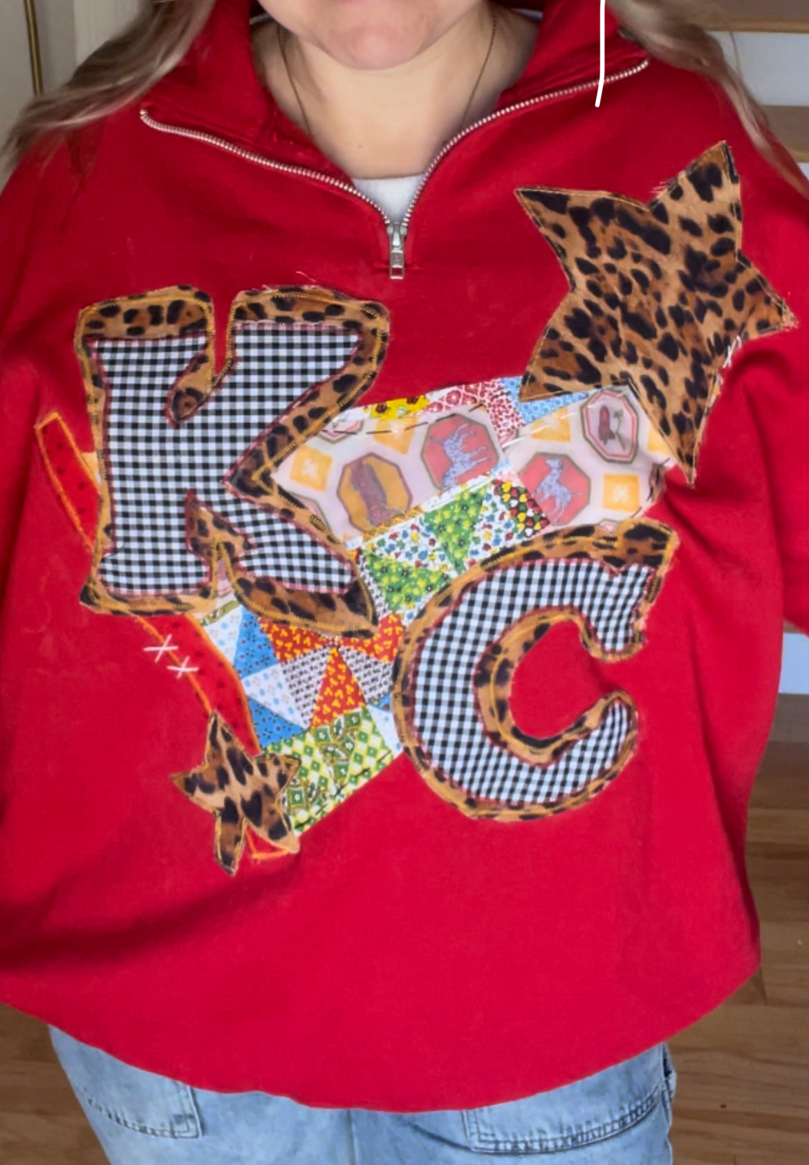 Patchwork KC Flag Handmade Sweatshirt