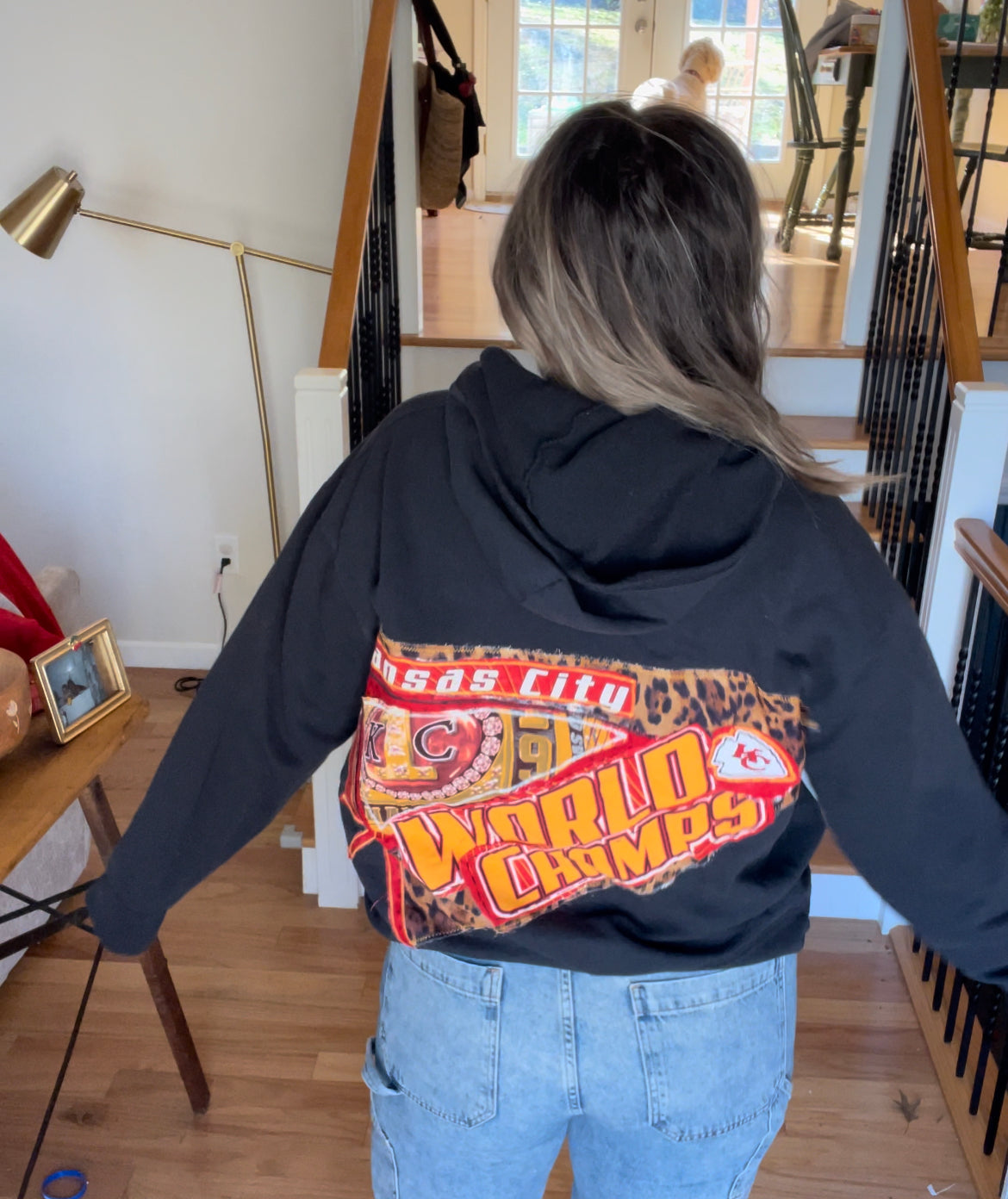 Patchwork World Champs Handmade Zip Up