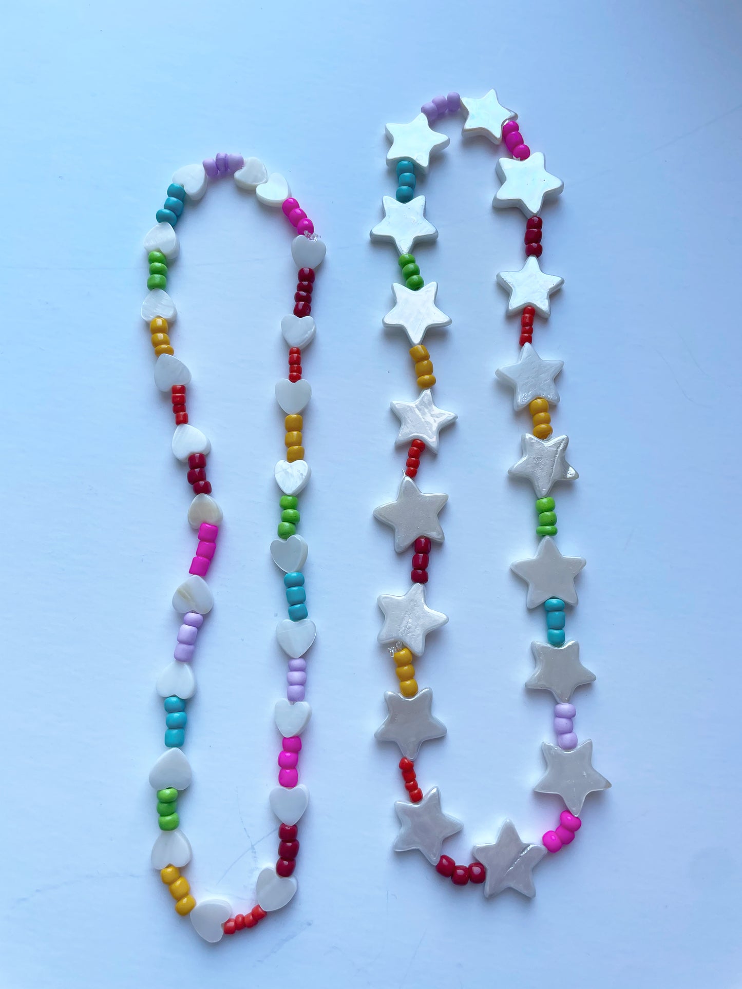 Colorful Stars Beaded Piece