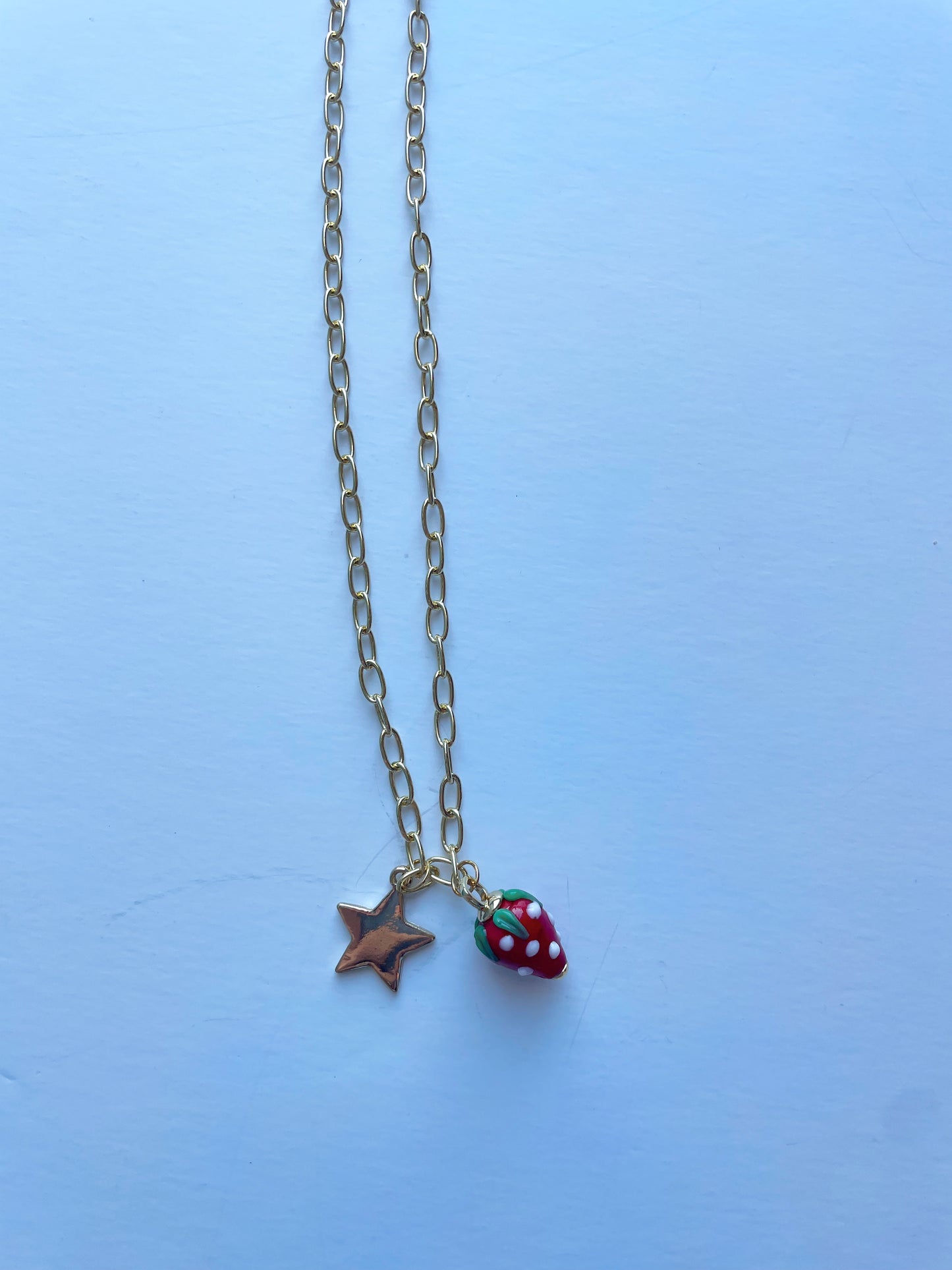 Strawberry Power Charm Necklace