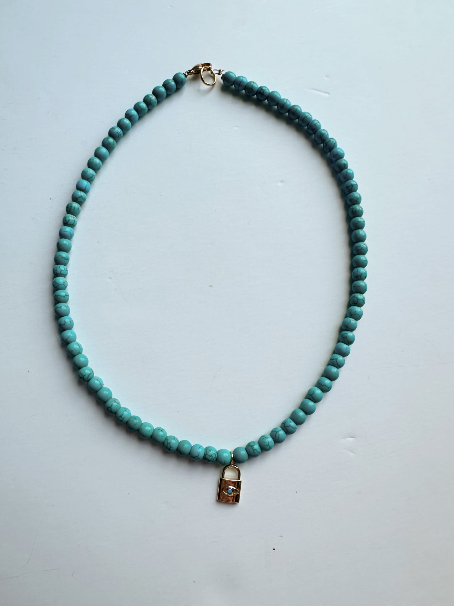 Lock & Key Beaded Necklace