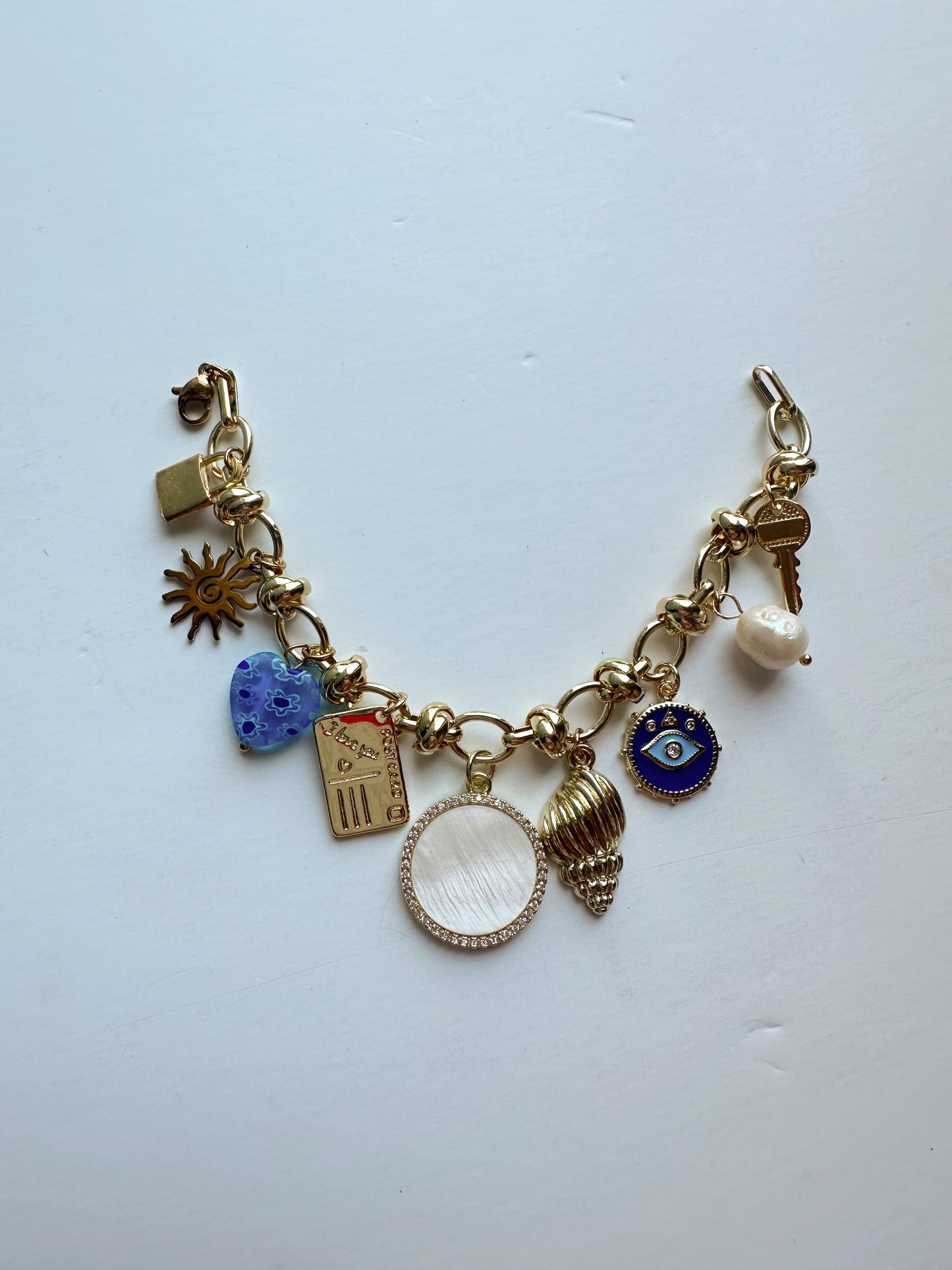 Chunky Beachy Charm Bracelet