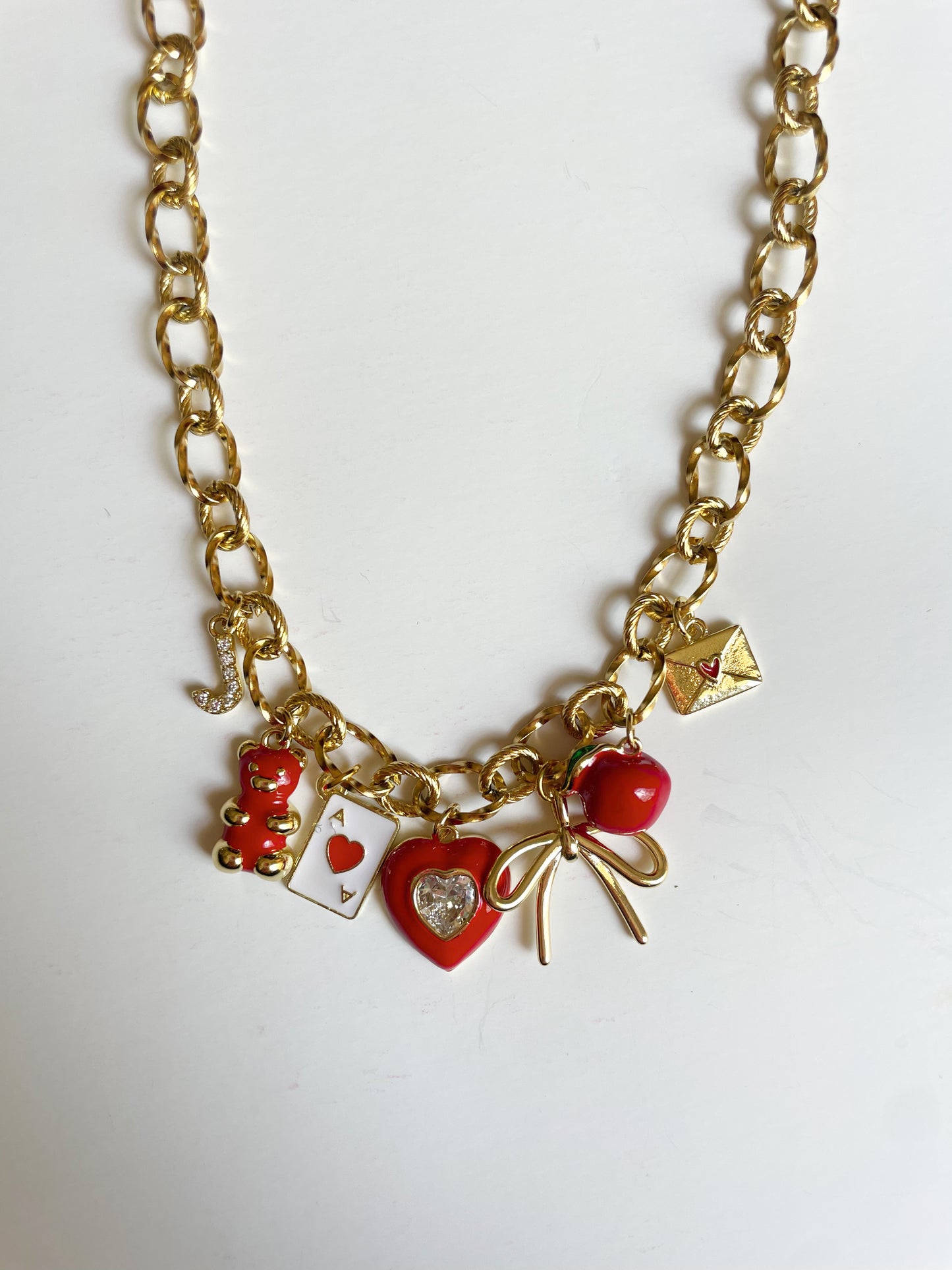 Apple of my Eye Teacher Charm Necklace