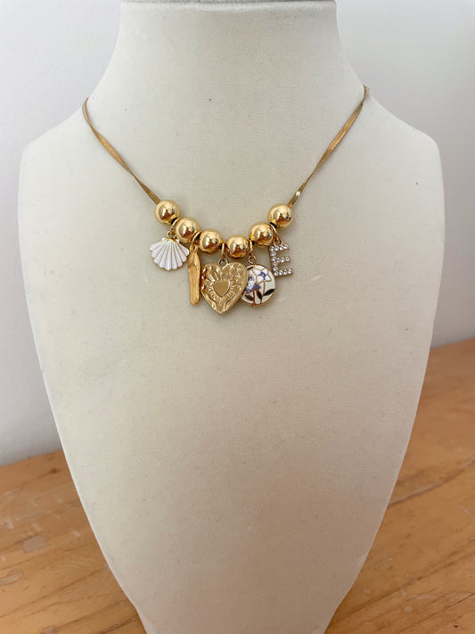 VINTAGE Classy Gal Charm Necklace