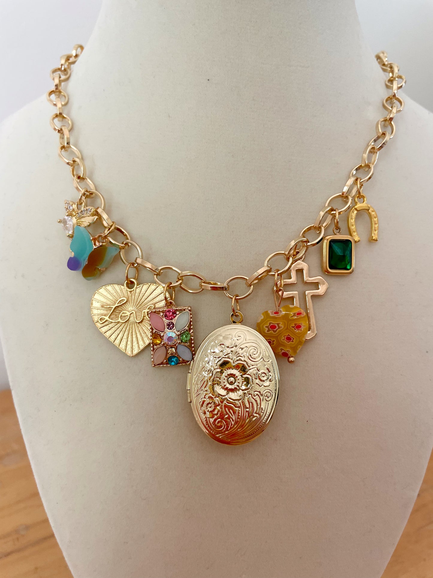 VINTAGE You’re a Gem Charm Necklace