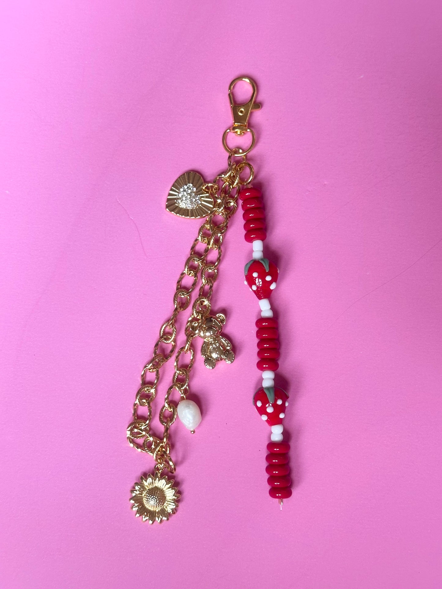 Strawberry Fields Bag Charm
