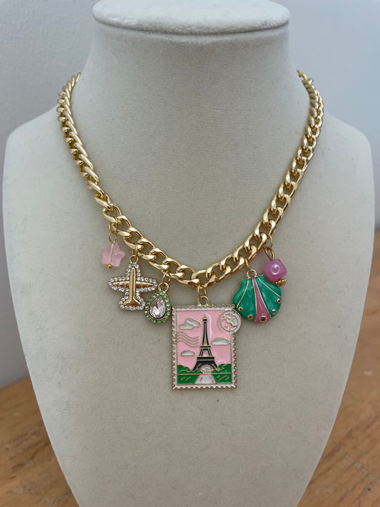 Bonjour Charm Necklace