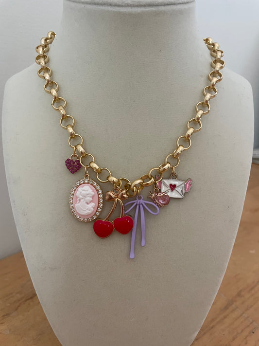 5 CHARM CUSTOM CHARM NECKLACE