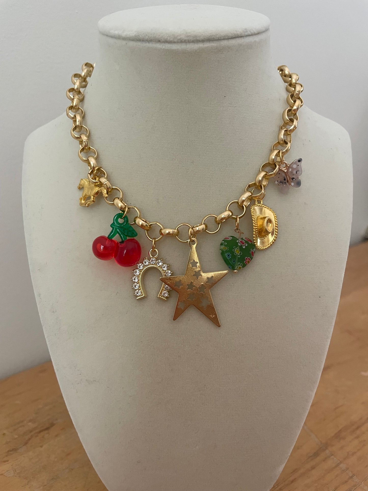 Rodeo Kisses Charm Necklace