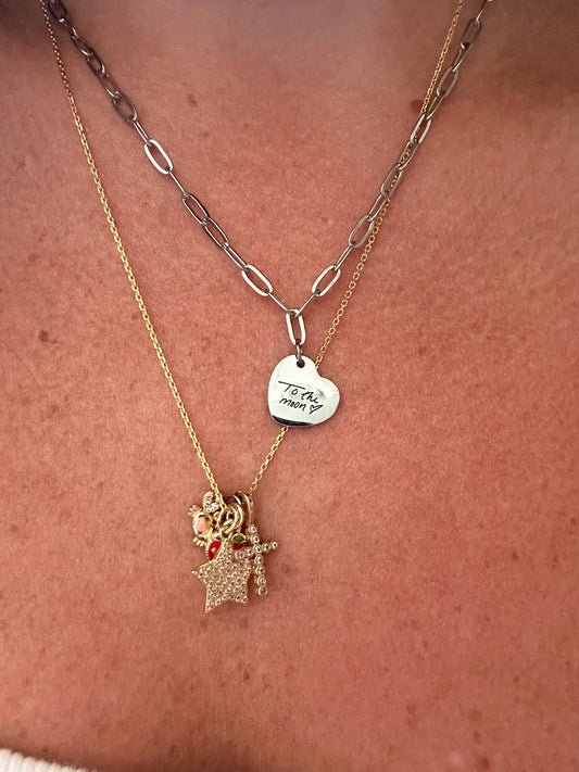 SILVER LJW x Lucky Gal Co. "To The Moon" Custom Necklace