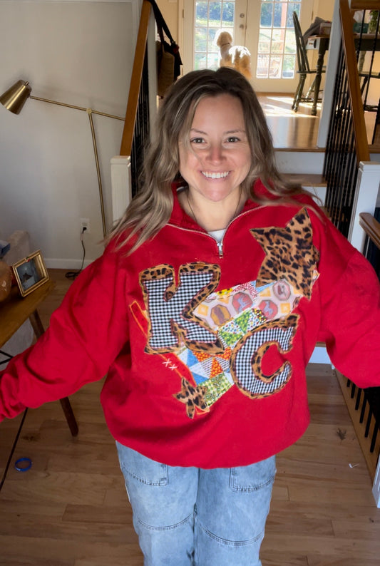 Patchwork KC Flag Handmade Sweatshirt