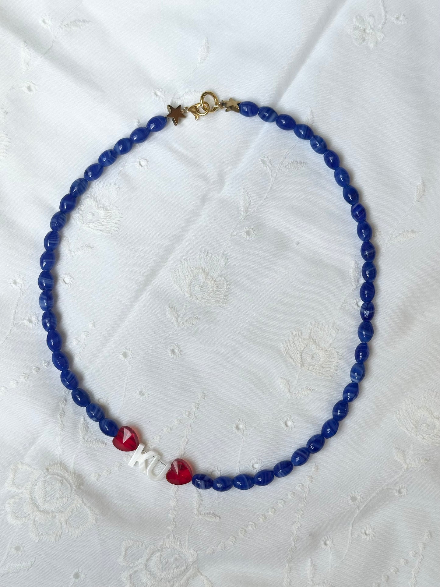 KU is for Lovers Beaded Necklace
