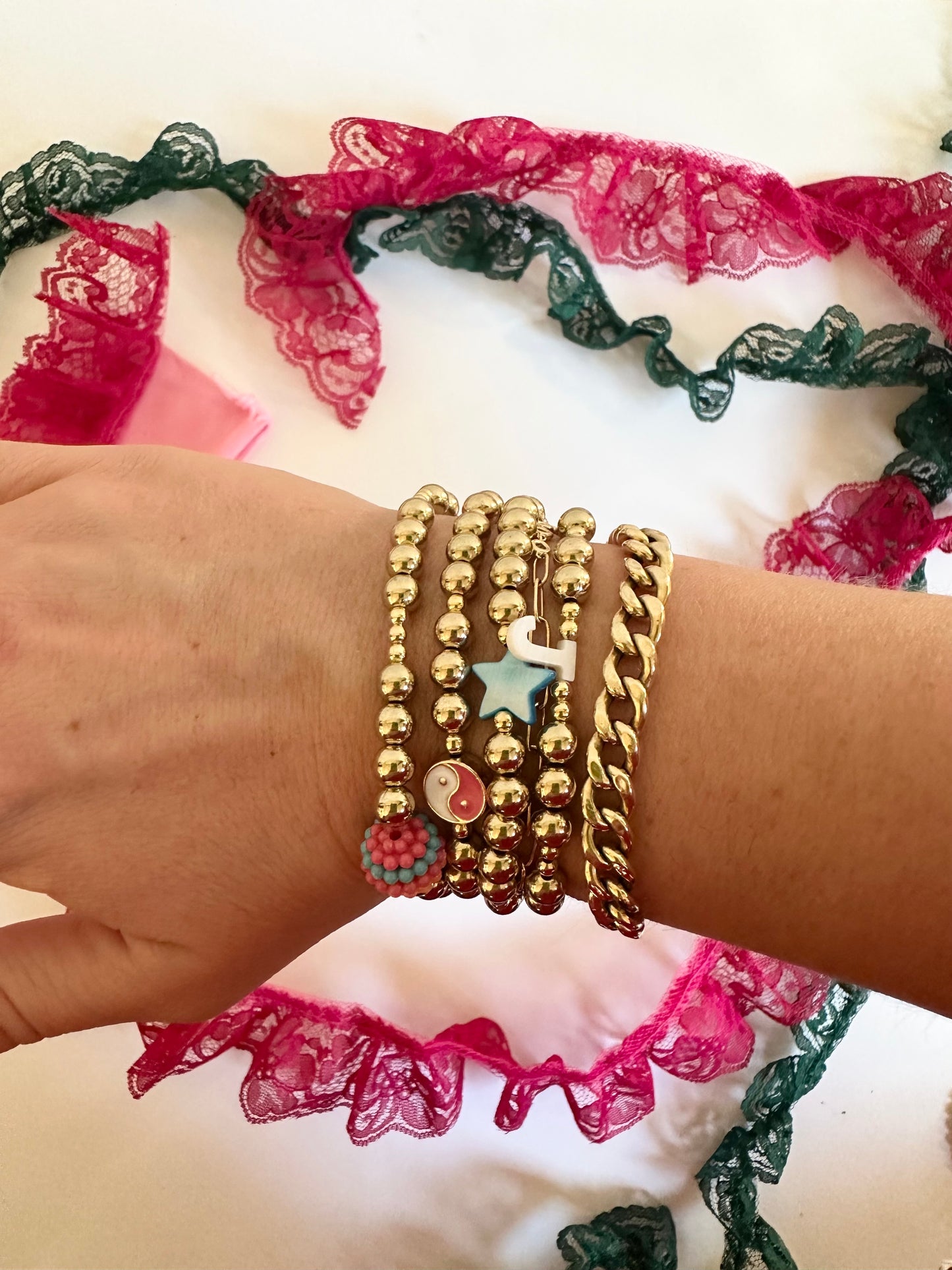 Colorful Star Gold Bracelet