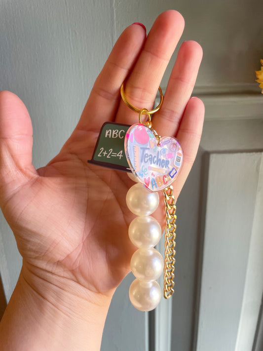 I Love Being a Teacher Bag Charm