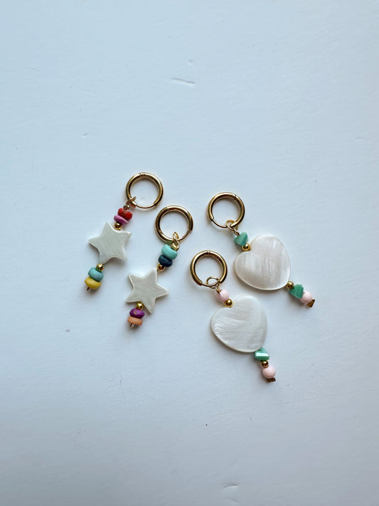 Heart & Star Earrings