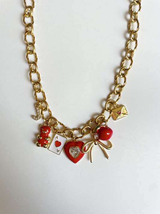 Apple of my Eye Teacher Charm Necklace