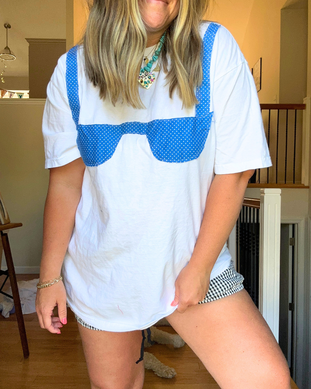 Blue Mini Dot TEE KINI